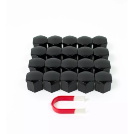 V-LUX AUTO Toyota Tacoma Wheel Nut Covers / Lug Nut Covers - (24 PCS) Glossy Black