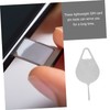 VILLFUL 100pcs Creative Sim Removal Silver Eject Tools for Smartphones