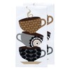 T-Fal Textiles 62459 2-Pack Coffee Cup Print Dual Sided Woven