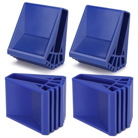 Ladder Rubber Feet Pack of 4 Rubber Ladder Feet Mat Non-Slip Ladder Foot Cover for Ladders Telescopic Ladders Herringbone Ladders (Blue)