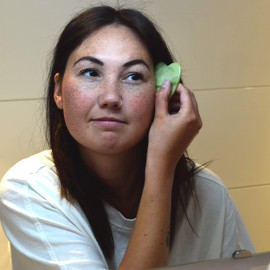 Peach Beauty Jade Roller, Gua Sha Set, Face Massage, Face Massager Anti-Ageing, Firming, Muscle Relaxation