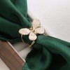 2PCS Bee and Butterfly Silk Scarf Ring Brooch Shawl Clips