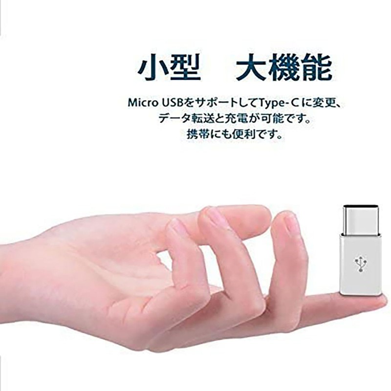 RuiMi Micro USB to Type C Converter Adapter, Fast Charging/Data
