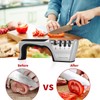 4-in-1 Knife Sharpener with 4-Stage Sharpening, Manual Kitchen Sharpener for