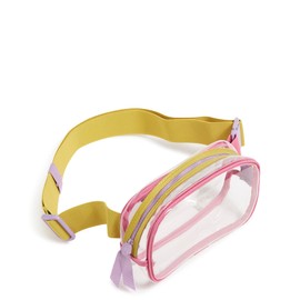 Vera Bradley Small Belt Bag Sling Crossbody, Clear Medley