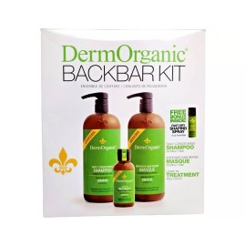 DermOrganic Daily Shampoo & Intensive Repair Masque & Leave-in Treatment (3 Kit)
