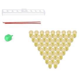 Vehaer 44 Prefilled Cups, 2.5 Hour Burn, Hanukkah, Chanukah Olive Oil, Ready to Use, Fits Most Menorah (Liquid Oil Medium)