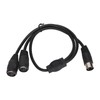 DIN 5 Pin Male to 2 DIN 5 Pin Female
