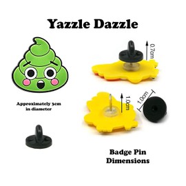 Poop Apparel Pin Badge Pin Lapel Pin Unisex Yazzle Dazzle Toilet Paper Toilet Brush Toilet Cleaner Bathroom Outhouse Porta Potty Proctologist Urologist Colorectal Digestion Stomach Oh My