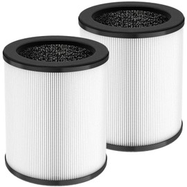 KJ80 Replacement Filter, 3-in-1 KJ80 H13 HEPA Filter High Efficiency Air Purifier Filter Replacement for Druiap KJ80 (NOT for Druiap KJ150 & NOT for Happi KJ80), Compared to part# AF3080, 2 Pack