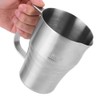 Household Silver Stainless Steel Coffee Frothing Pitcher Milk Frothing Cup
