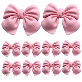 Car Air Freshener Vent Clip, 10PCS Cute Bow Car Vent Clips with 10 Aromatherapy Tablets, 1.4x1.2 Inch Car Vent Accessories Bow Decor Cute Car Accessories Aesthetic Car Decor for Women Girl