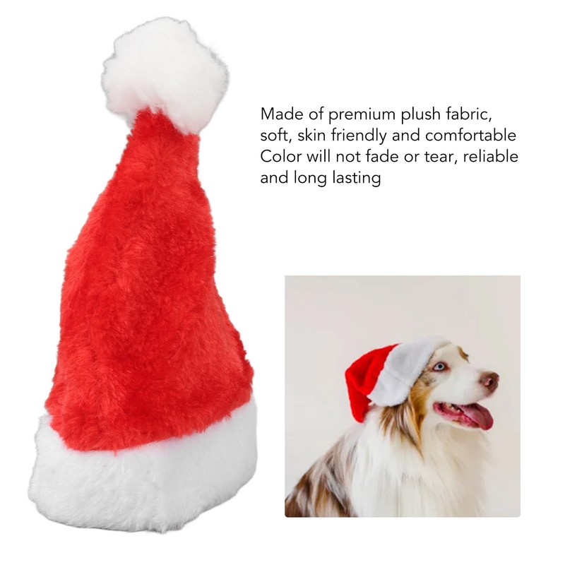 Fockety 5 Gorros de Papá Noel para Perro, Gorro de