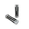 AKF Set of 2 "Stripe" handles chrome / black