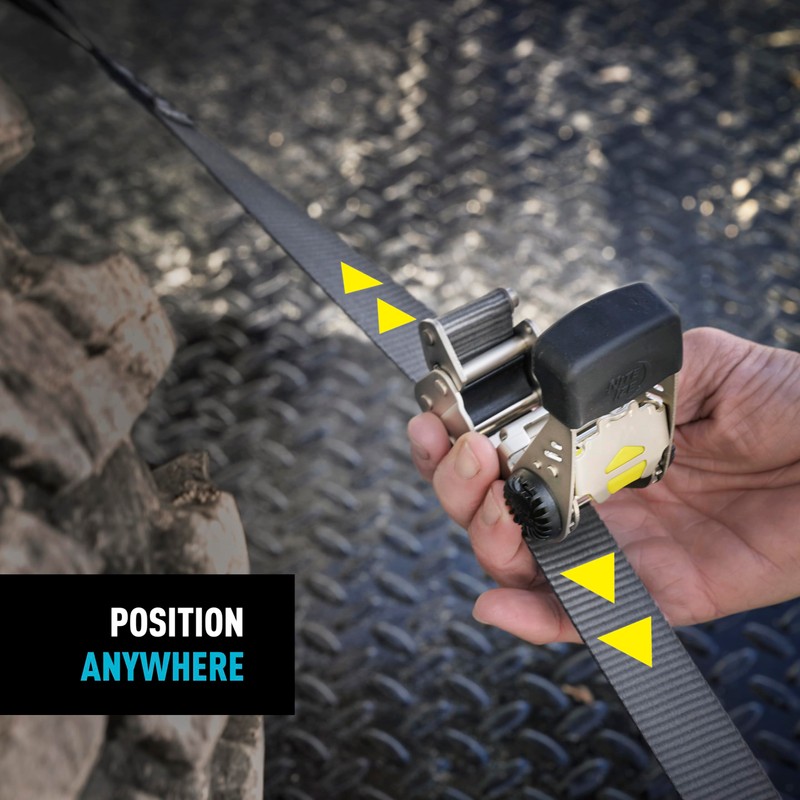 Nite Ize CamJam HookLock Ratchet Strap System - Adjustable, Heavy-Duty