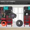 Slatwall Panel Garage Slat Wall Storage Systems, PVC Slat Wall