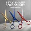 Ontaki 5" Professional German Beard & Mustache Scissors with 2