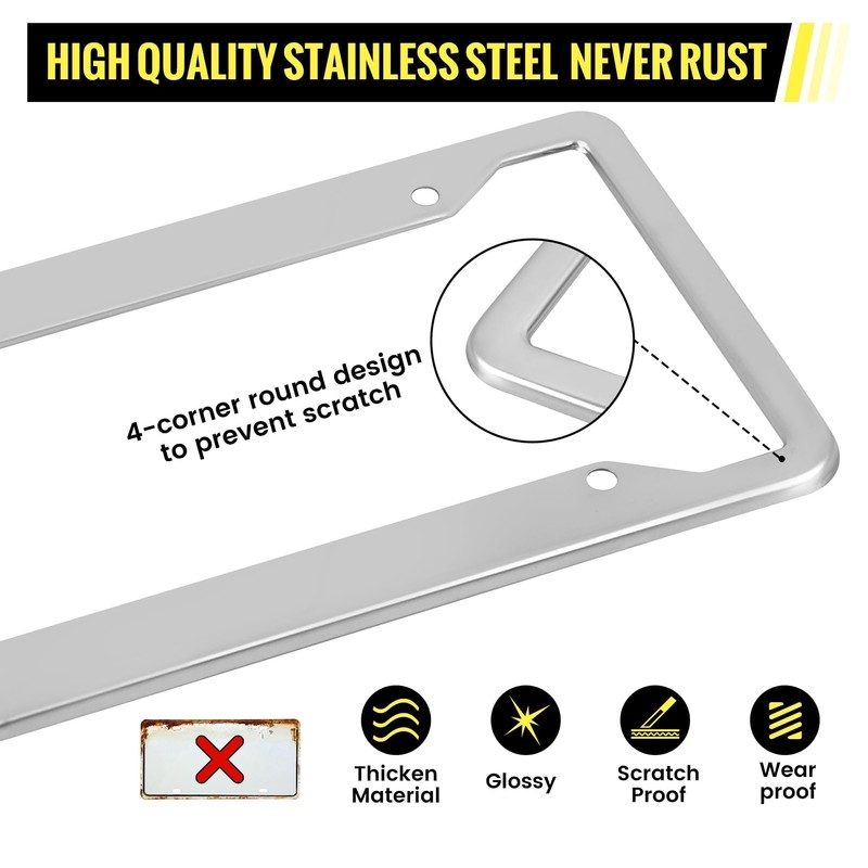 Oyviny Trailer License Plate Bracket Holder & Universal License Plate