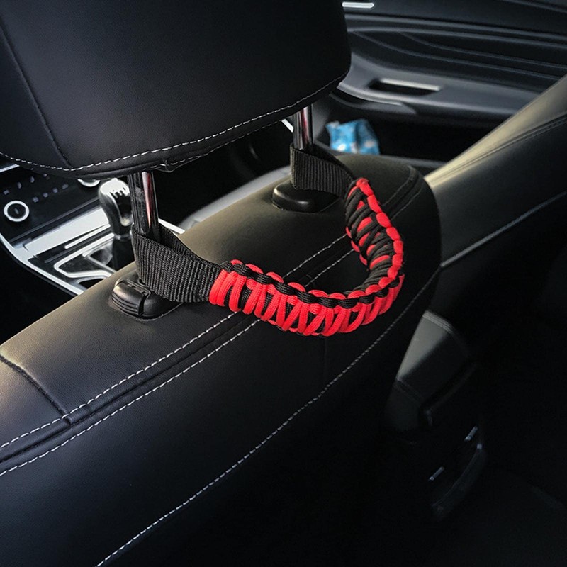 Paracord Grab Handles Grip Handle,Roll Bar Grab Handle,29.6cm Headrest Roll