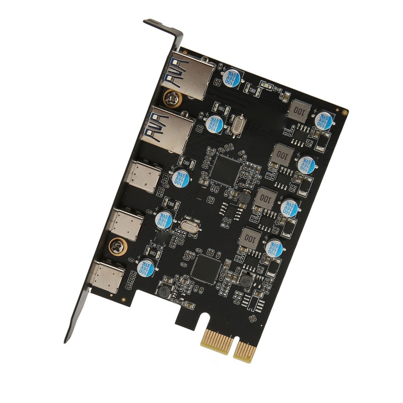 UP5300 5 Ports USB 3.1 PCIe Expansion Card 5Gbps Fast