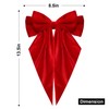 Exquisite Satin Bow Hair Accessory Velvet Large Hair Bow Long