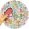 100PCS Cute Dinosaur Small Stickers, Funny Cartoon Animal Aesthetic Decals,