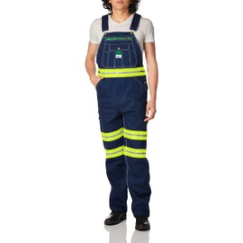 Liberty Men's Hi-Vis Bib Overalls, Hi-Vis Yellow, 50W x 28L