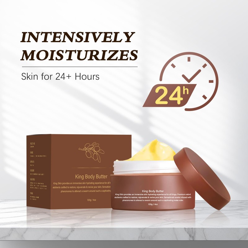 Narvokey Body Butter for Men, Warm Sensual Cologne Scent, Natural