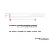styleBREAKER 03010115 Unisex Slim Genuine Leather Belt Plain Colours with