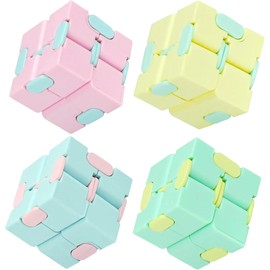 4 Pcs Fidget Cubes For Kids, Infinity Cube Fidget Toy, Fidget Cube, Infinity Cube, For Adults & Kids Killing Time Fidget Toys Infinite Cube suitable for Office Staff