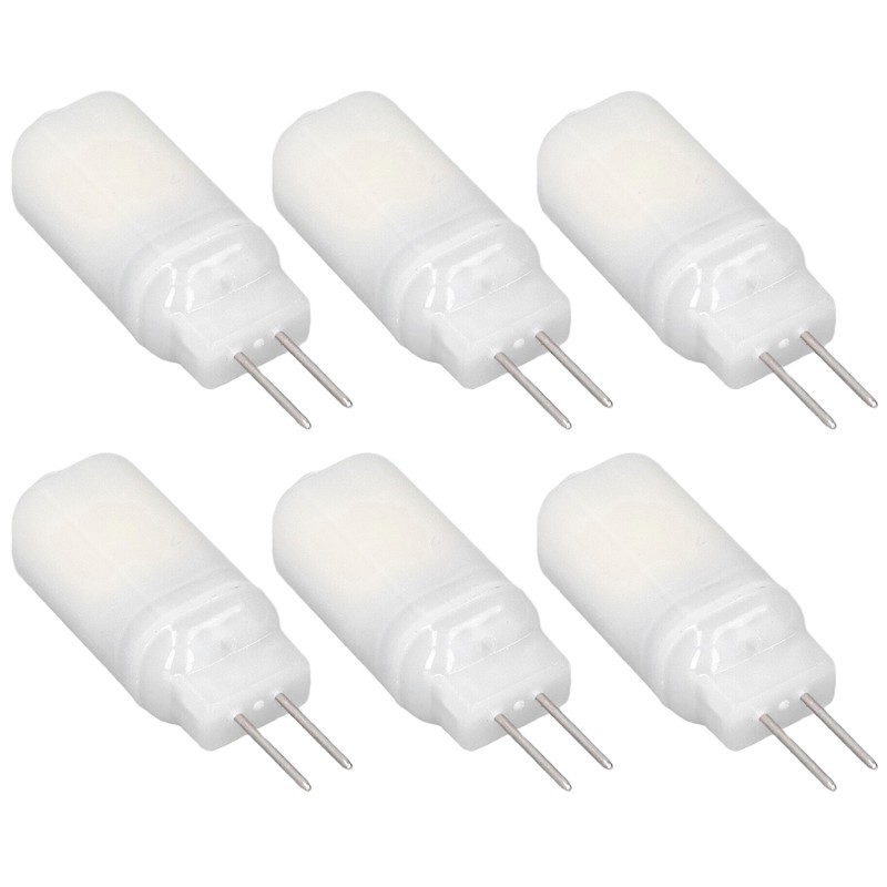 6pcs G4 LED Bulb 12V 360° Luminescence 360° Heat Dissipation