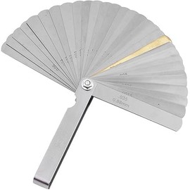 Guitar Luthier Gauge Set, Stainless Steel Fret Rocker and String Height Measuring Tool with Feeler Gauge, Perfect for Fret Clearance, Pickup Height, and Nut Slot Depth Adjustments