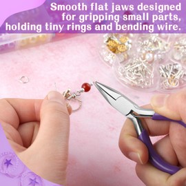 SPEEDWOX 3-Inch Chain Nose Pliers - Miniature Pocket Plier for Jewelry Making