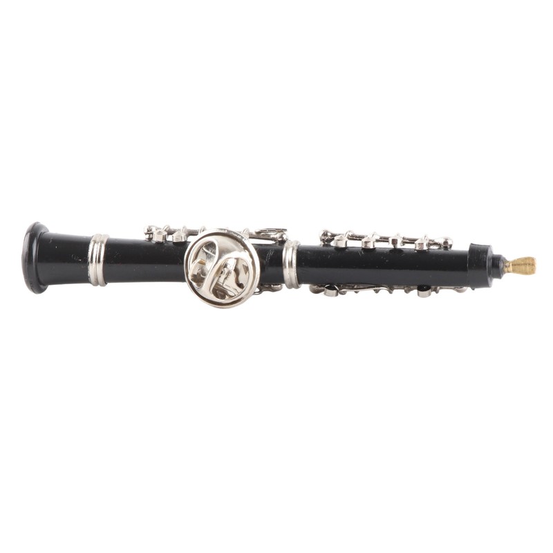 Oboe Brooch Pin Fashion Elegant Simulation Metal Musical Instrument Brooch