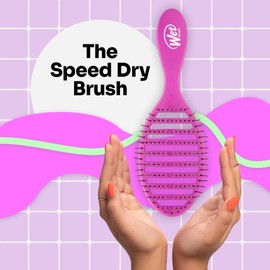 Wet Brush Wet Brush Speed Dry Hair Brush, Purple - Vented Design and Ultra Soft HeatFlex Bristles Are Blow Dry Safe With Ergonomic Handle Manages Tangle and Uncontrollable Hair - Pain-Free Hair Accessories