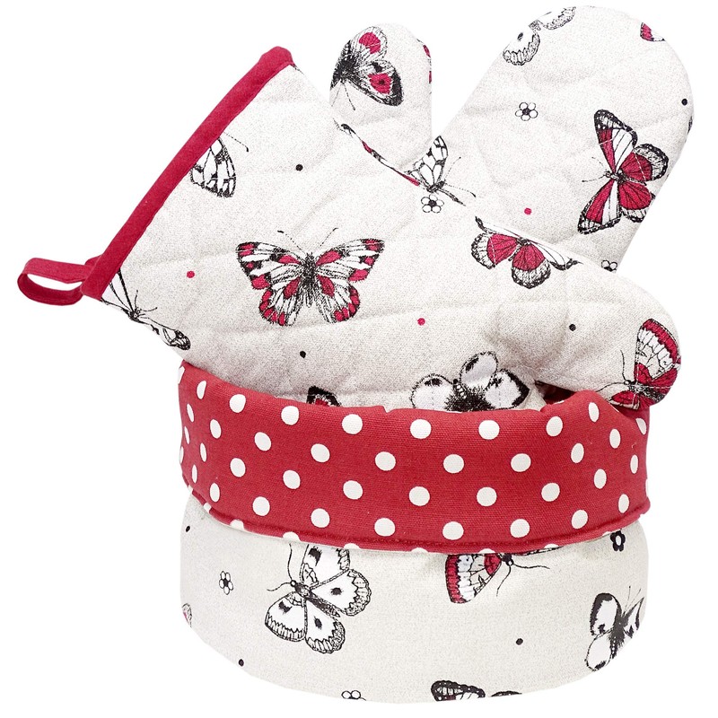 Lashuma Tea Towels Cotton 48 x 46 cm, Butterfly 2
