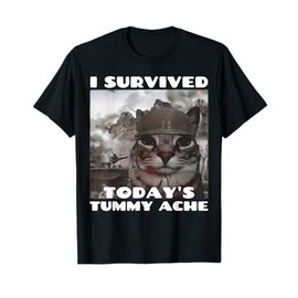 I Survived Today's Tummy Ache Meme Tummy Ache Survivor IBS T-Shirt