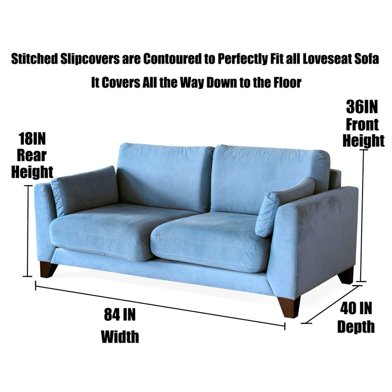Imperius Clear Thick Heavy Duty Water Resistant Loveseat Sofa Cover,Waterproof