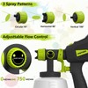 ONEFINSH Cordless Paint Sprayer for Ryobi 18V Battery, Handheld HVLP