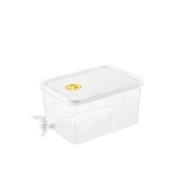 YYUNANG Plastic Beverage Dispenser with Spigot, Drink Dispenser with Spigot, Iced Beverage Dispensers for Outdoor Party and Daily Use (3L)