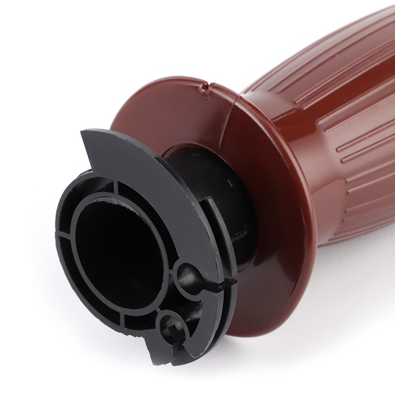 2pcs 7/8in Retro Rubber Throttle Handlebar Non-Slip Handle Grip Universal