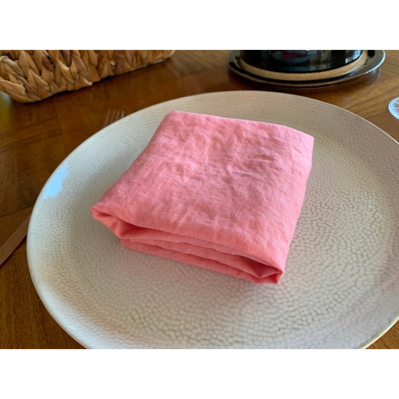 Eight Owls Linen Napkins – 100% Pure Stonewashed Linen Cloth