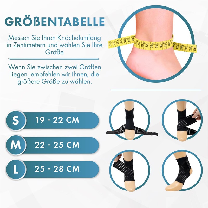 Actesso Elastic Ankle Dressing Bandage - Ankle Joint with Wrap