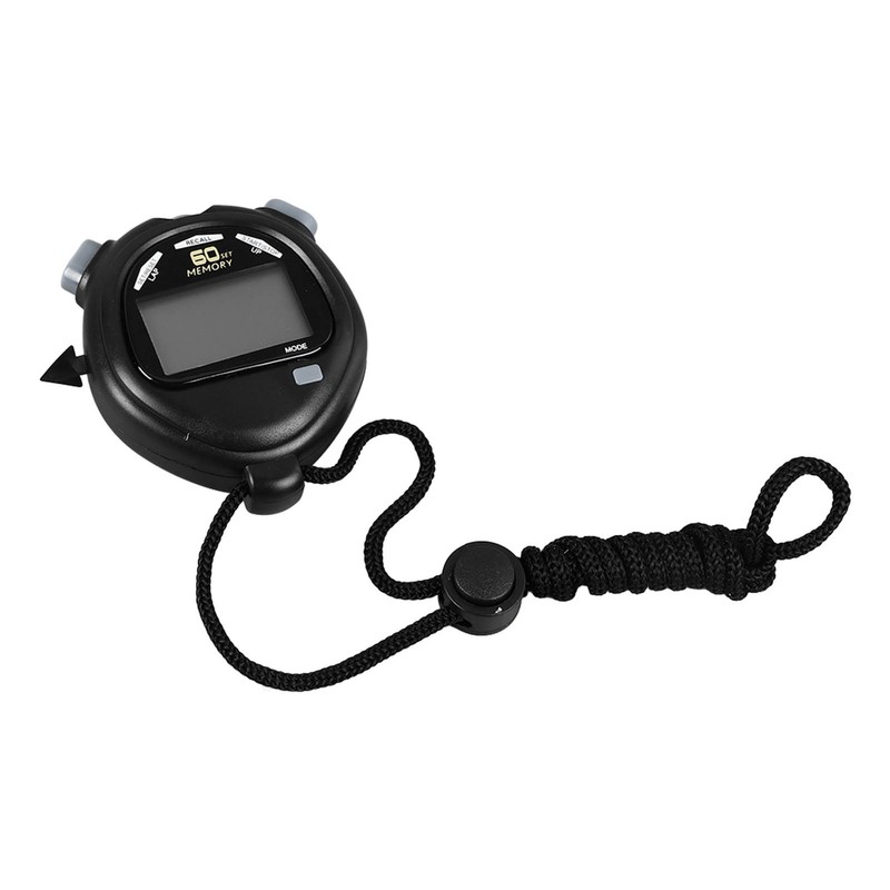 Stopwatch Timer 3 Rows and 60 Channels Larger Display Black