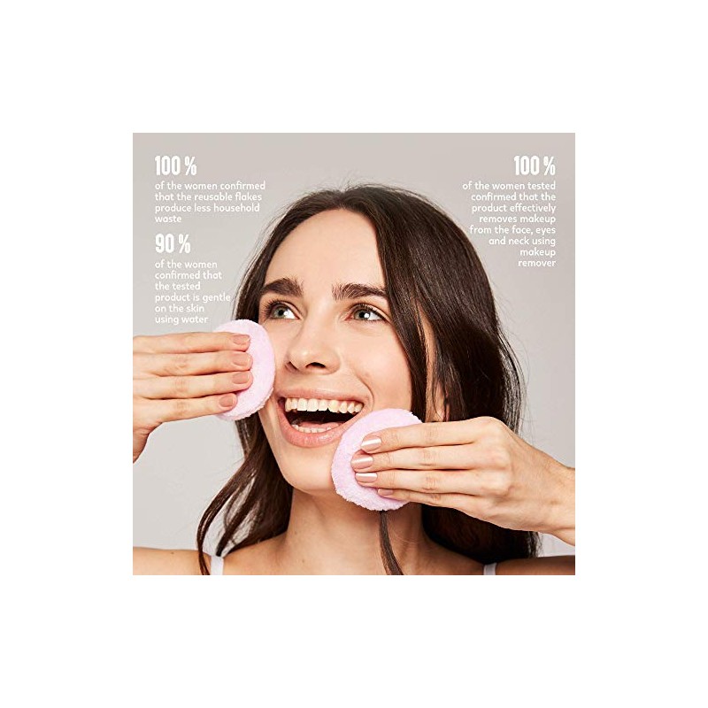 GLOV Moon Pads - almohadillas desmaquillantes reutilizables, solo con agua,