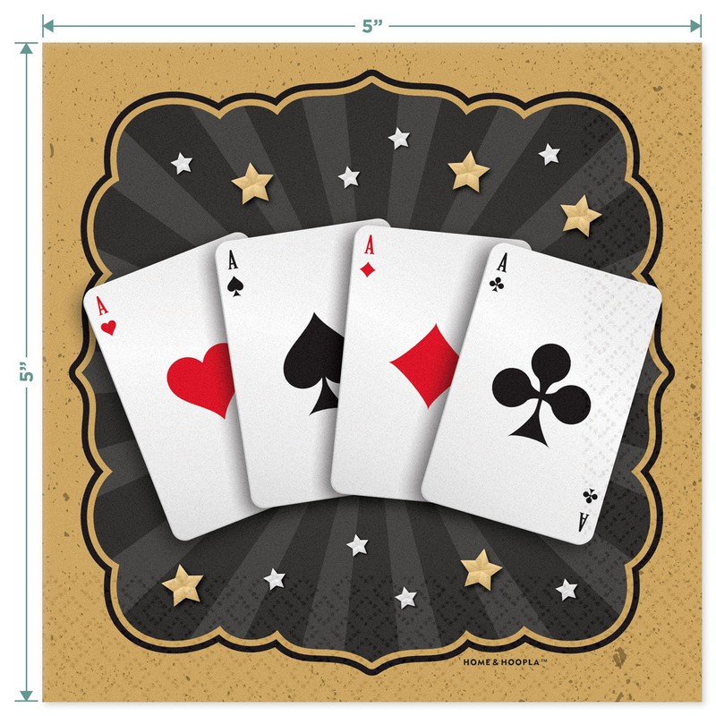 Magic Party Supplies - Magician Square Paper Dessert Plates, Playing