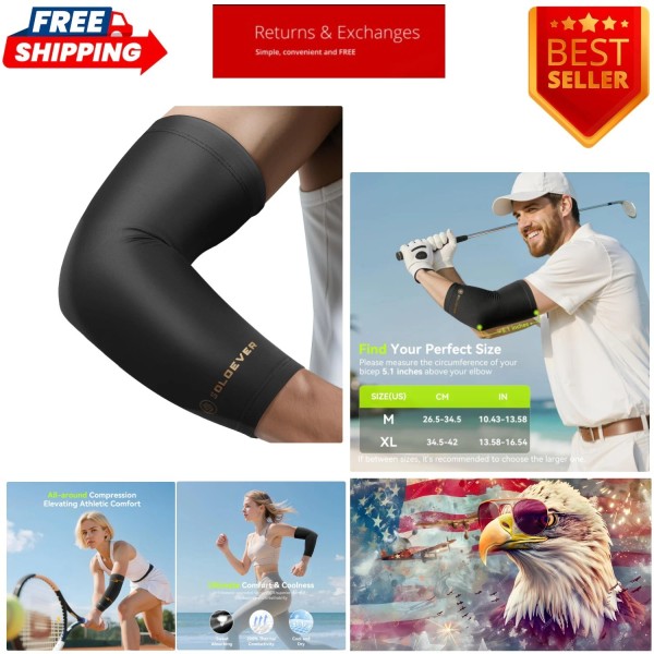 Unbranded Copper Elbow Brace Compression Support Sleeve Arthritis Tendonitis Joint