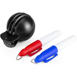 Fade-Resistant Golf Ball Liner, Advanced Design Ball Marking Tool | 1 Alignment Tool with 2 Golf Ball Stamp Markers, Golf Ball Alignment with Effortless Marking for Golf On-Course Accessories