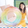 Float Ring, O Shape, Glitter, Rainbow Type, Multi-functional Float, Includes