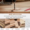 sourcing map 5pcs Brad Point Drill Bits 4.5mm(11/64") Dia Straight